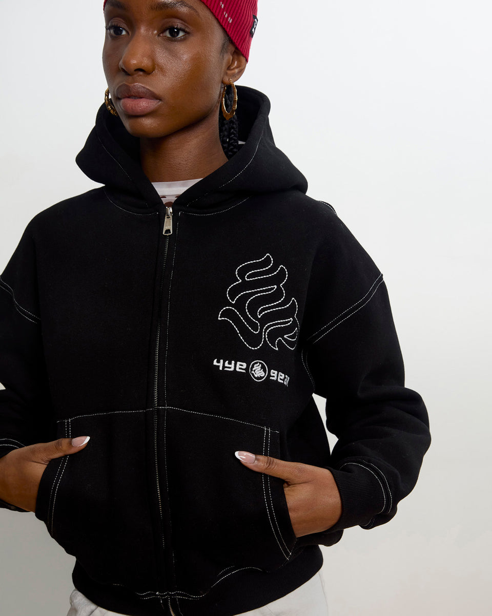 Gear Hoodie - Black/Silver