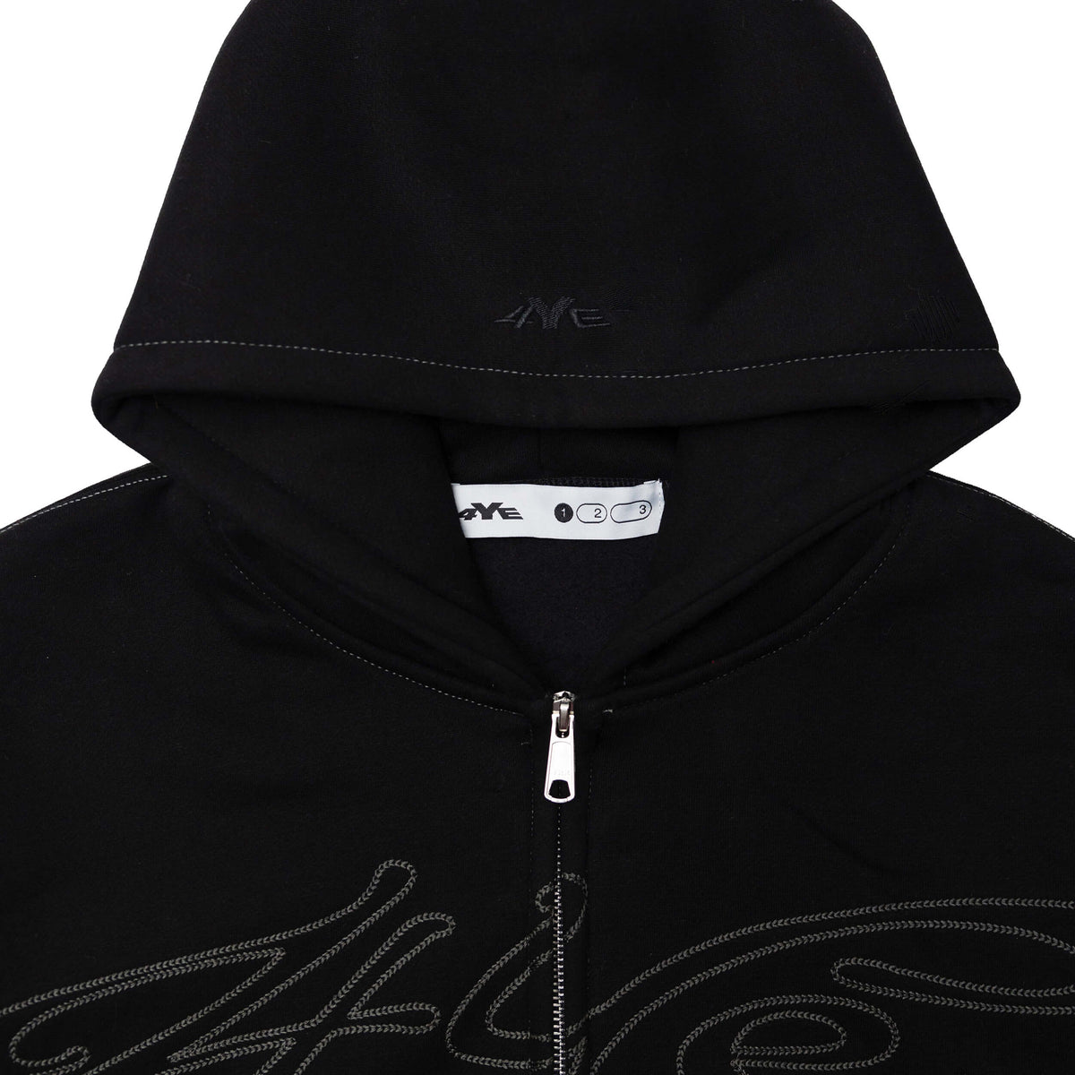 Signature Zip Hoodie - Black/Grey