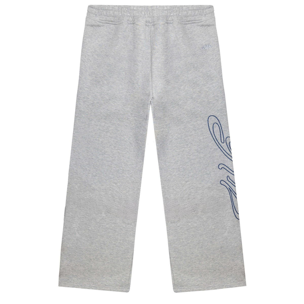 Signature Wide Pant - Lt Heather Grey/Navy