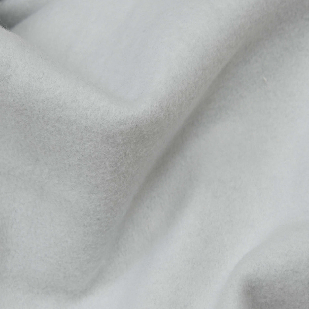 Close-up of gray fabric with a soft texture