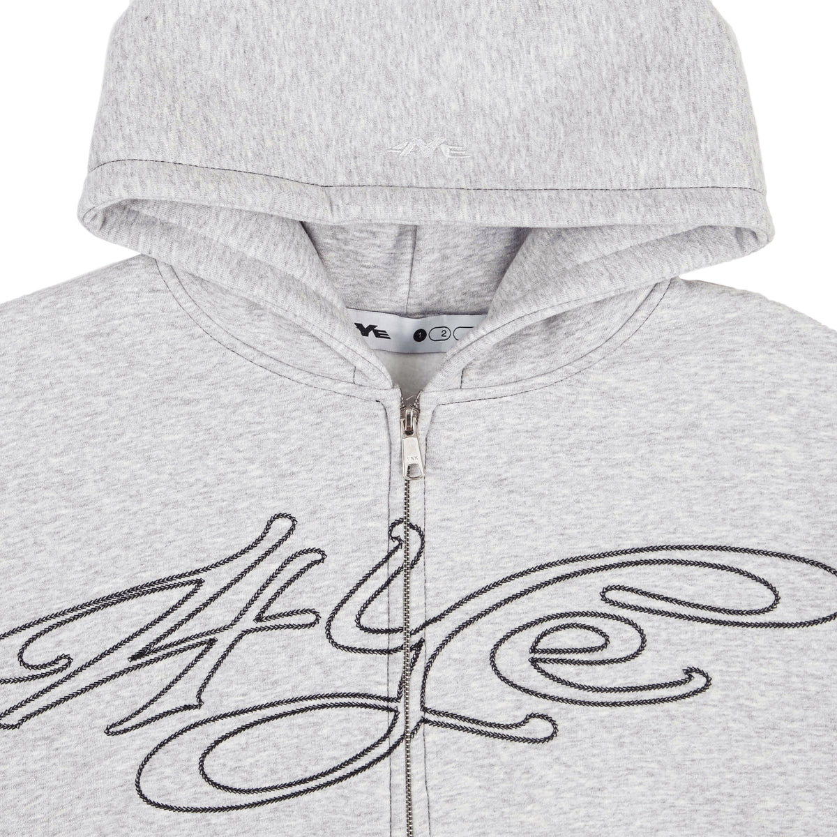 Signature Zip Hoodie - Light H.Grey/Black