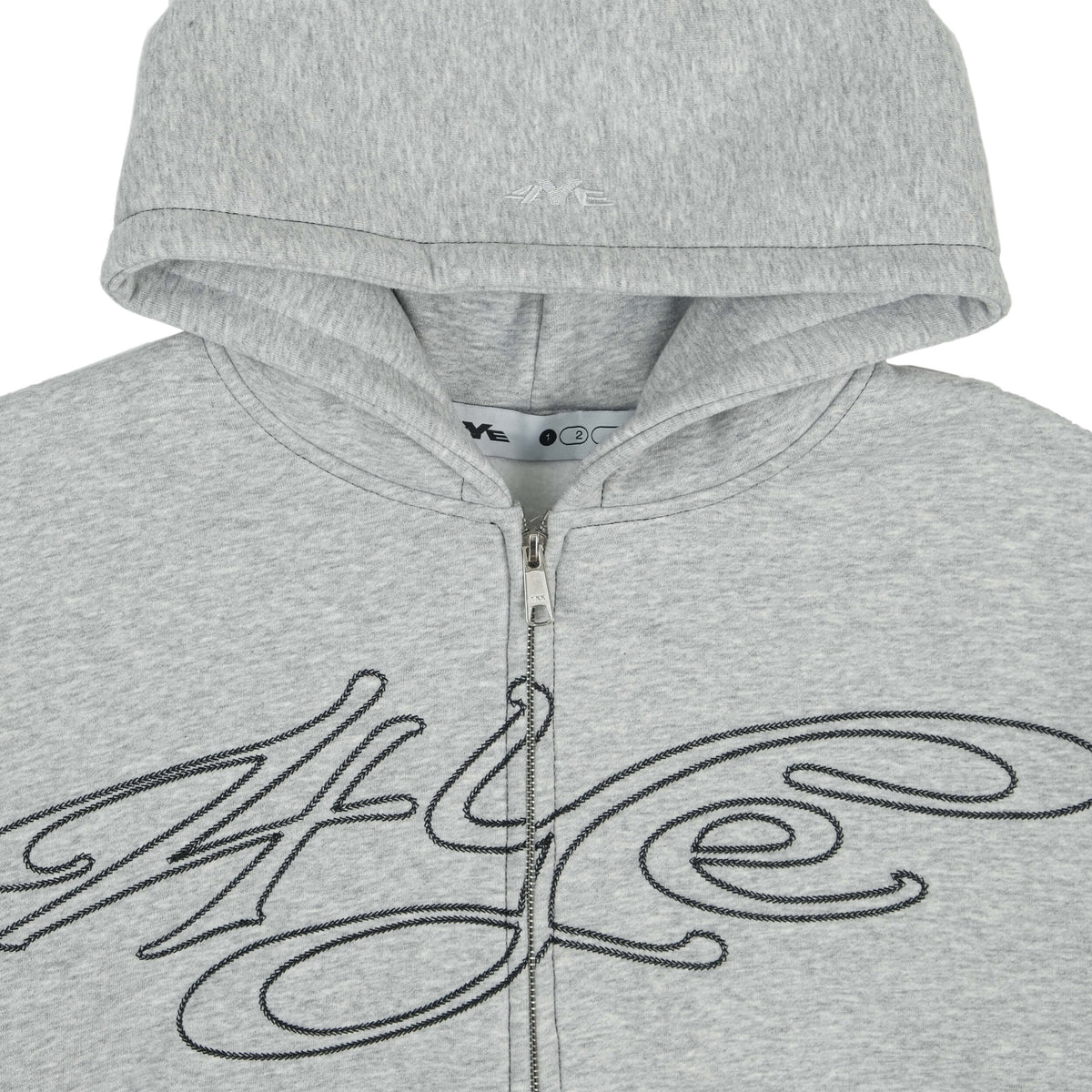 Signature Zip Hoodie - Light H.Grey/Black